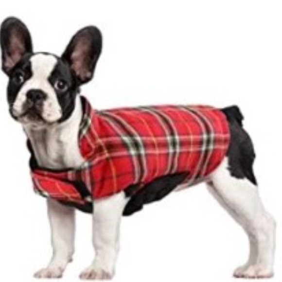 Kuoser Other - NWT-Kuoser Reversible Plaid Dog Coat-Red & Black-Small